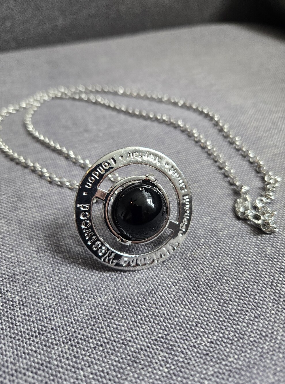 Vivienne Westwood Crystal & Resin Large Orb Pendant Necklace